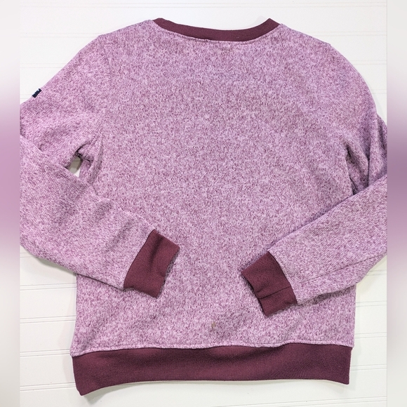 LL Bean Pink Sweater Fleece Crewneck Pullover - Picture 2 of 4